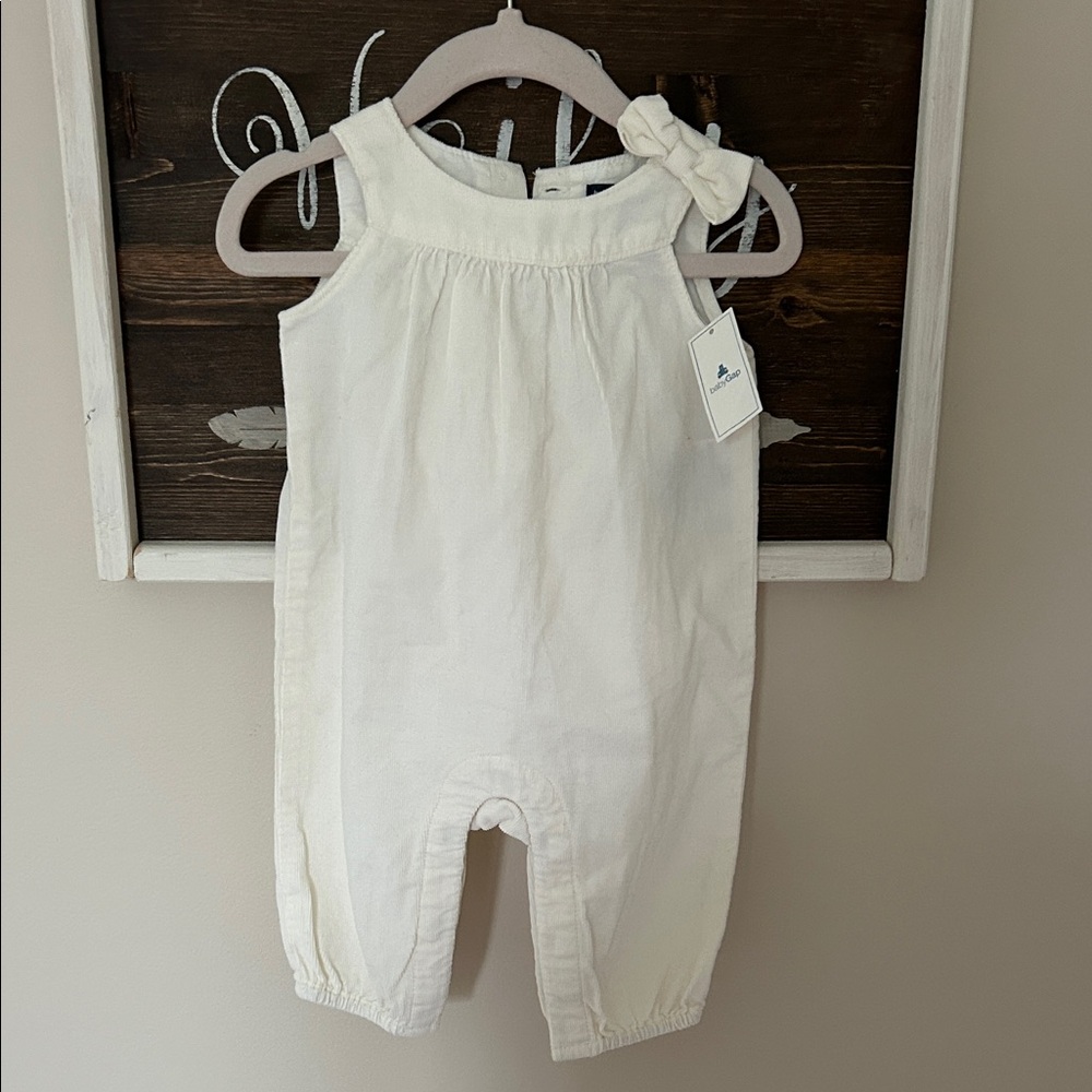 GAP Cream Kids One Piece with Bow